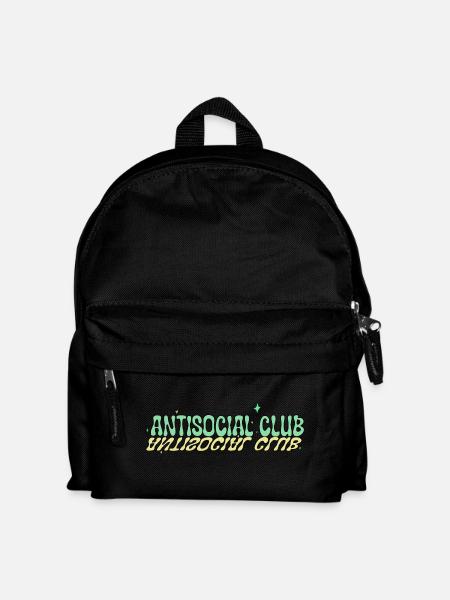Antisocial club - Kids' Backpack - black