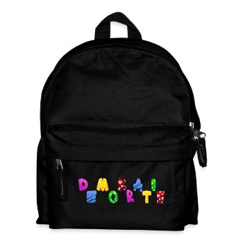 AfD stoppen gegen rechts Demokratie Vielfalt links - Kinder Rucksack - Schwarz - Vorne