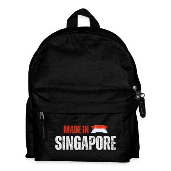 Made in Singapore, Singaporean pride - Kids' Backpack - black - Front