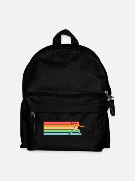 Fechter Fechten - Kinder Rucksack - Schwarz