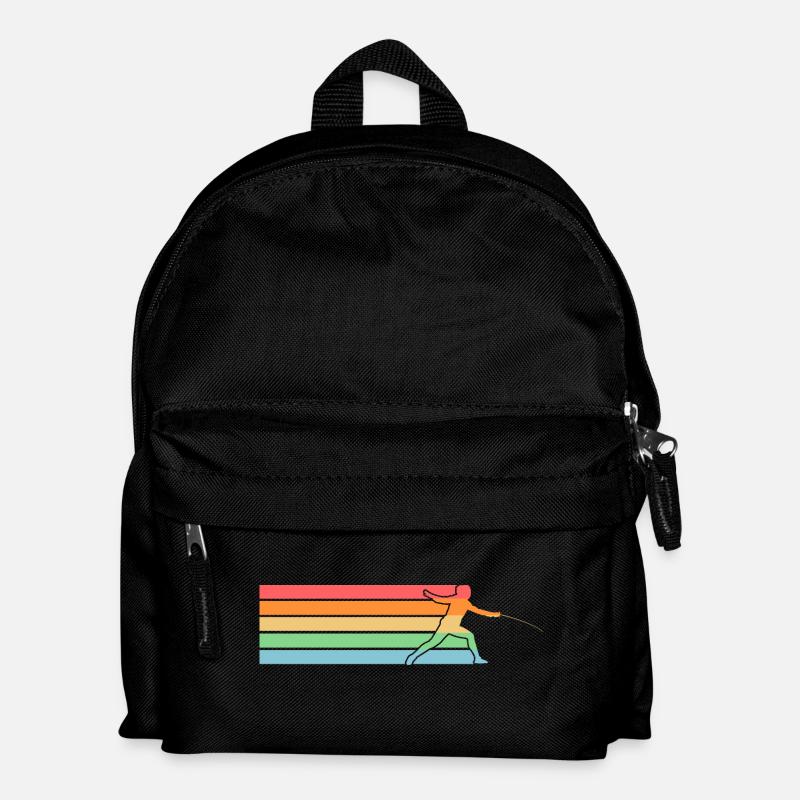 Fechter Fechten - Kinder Rucksack - Schwarz