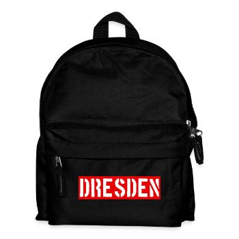 Dresden - Freistaat Sachsen - Kinder Rucksack - Schwarz - Vorne
