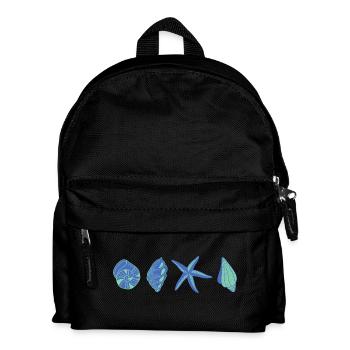 Blaue Muscheln - Meerestier - Kinder Rucksack - Schwarz - Vorne