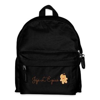 Logo marque Jéjé L'Épicé - Sac à dos Enfant - noir - Devant