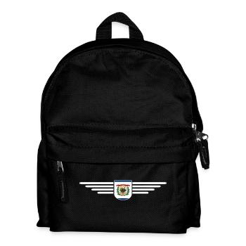 West Virginia Fan Shirt – Natur & Stolz - Kinder Rucksack - Schwarz - Vorne