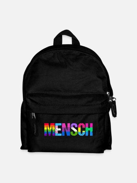 Mensch Pride Month LGBT LGBTQ - Kinder Rucksack - Schwarz