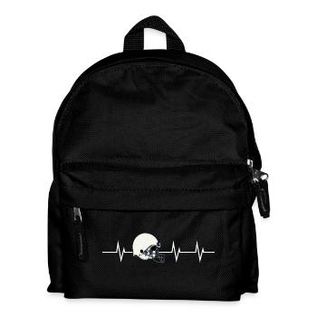 Heartbeat of a Footballer - Kinder Rucksack - Schwarz - Vorne
