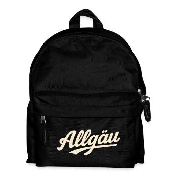 Allgäu Schriftzug Vintage - Kinder Rucksack - Schwarz - Vorne