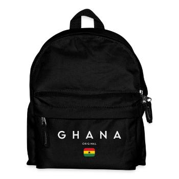 Ghanaischer Stolz, minimalistisches, schlankes Design - Kinder Rucksack - Schwarz - Vorne