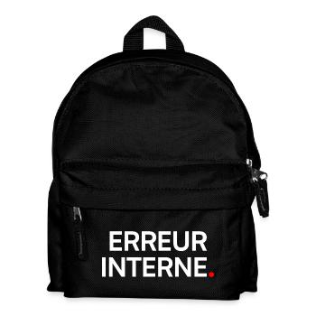 Internal error humor geek fatigue - Kids' Backpack - black - Front