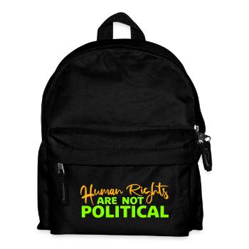 Les droits de l’homme ne sont pas politiques Logo Menschenrechte - Sac à dos Enfant - noir - Devant
