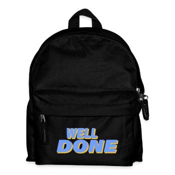 WELL DONE - Kinder Rucksack - Schwarz - Vorne