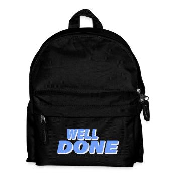 WELL DONE - Kinder Rucksack - Schwarz - Vorne