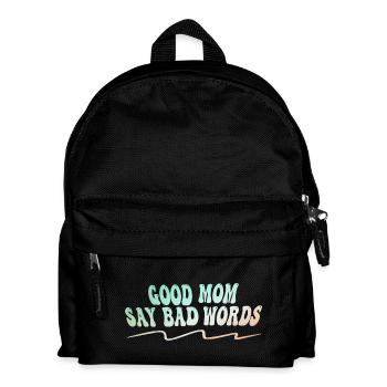 Gute Mama Flucht Lustiges Mutter Sprüche Design - Kinder Rucksack - Schwarz - Vorne