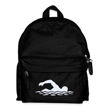 Silhouette de flotteur dans l’eau - Sac à dos Enfant - noir - Devant