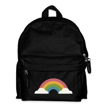 Rainbow and clouds - Kids' Backpack - black - Front