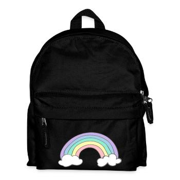 Regenbogen - Kinder Rucksack - Schwarz - Vorne