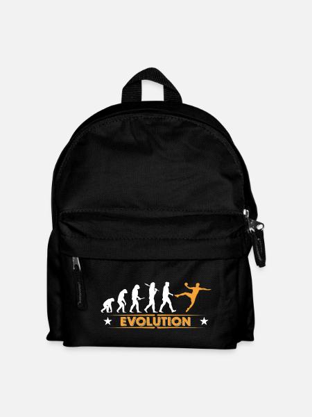 Handball Evolution - orange/weiss - Kinder Rucksack - Schwarz