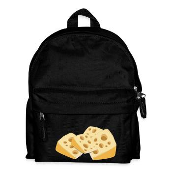 Käse - Kinder Rucksack - Schwarz - Vorne