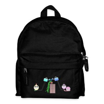 Freunde & Pflanzen - Kinder Rucksack - Schwarz - Vorne