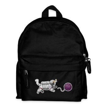 Astronaut cat - Kids' Backpack - black - Front