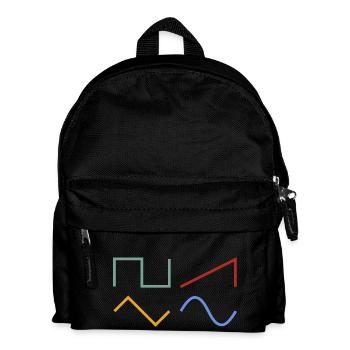 WAVEFORMS - Kinder Rucksack - Schwarz - Vorne