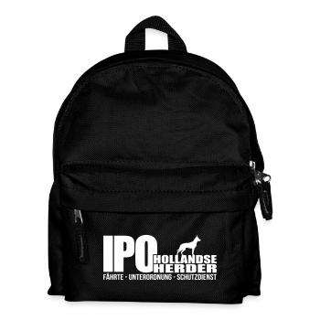 IPO HOLLANDSE HERDER - Kinder Rucksack - Schwarz - Vorne