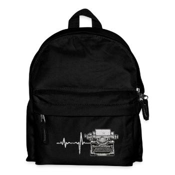 Cadeau machine à écrire Heartbeat - Sac à dos Enfant - noir - Devant