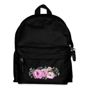 Flowers Pink - Kids' Backpack - black - Front