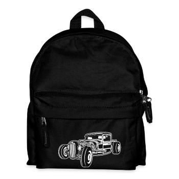 Hot Rod / Rad Rod 06_weiß - Kinder Rucksack - Schwarz - Vorne