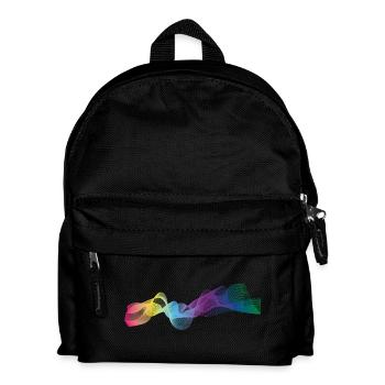 onde couleur - Sac à dos Enfant - noir - Devant