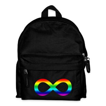 Unendlich Regenbogen - Kinder Rucksack - Schwarz - Vorne