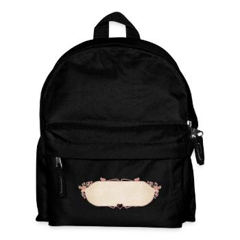 Vintage-Schild - Kinder Rucksack - Schwarz - Vorne