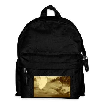 Wolf Fantasie - Kinder Rucksack - Schwarz - Vorne