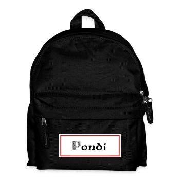 pondi pontivy - Kinder Rucksack - Schwarz - Vorne