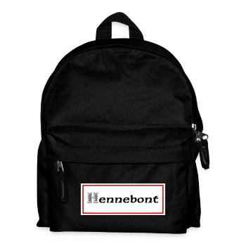 hennebont - Kinder Rucksack - Schwarz - Vorne