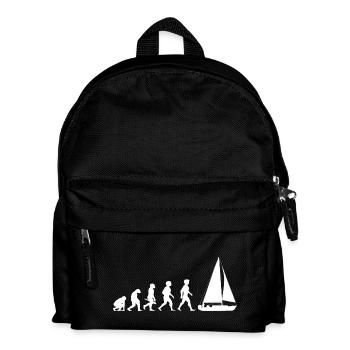 Evolution Segeln Segelboot Segelschiff - Kinder Rucksack - Schwarz - Vorne
