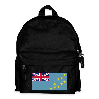 Tuvalu Flagg - Kinder Rucksack - Schwarz - Vorne