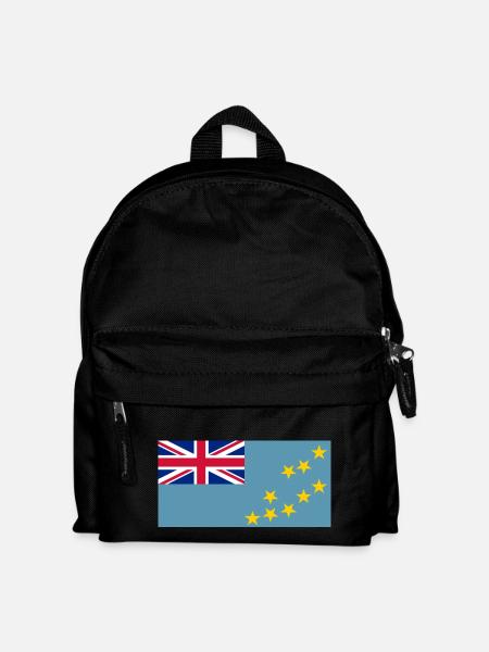 Tuvalu Flagg - Kinder Rucksack - Schwarz