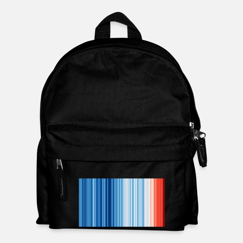 Climate Change - Show your stripes - Kids' Backpack - black
