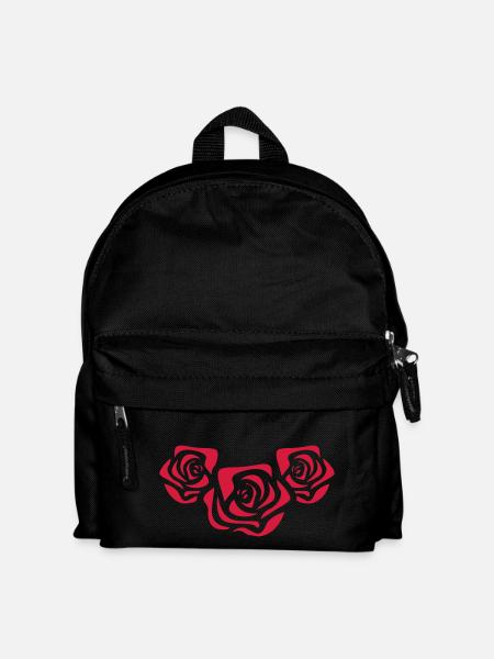 Red roses - Kids' Backpack - black