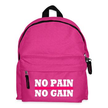 No pain no gain - Kids' Backpack - fuchsia - Front