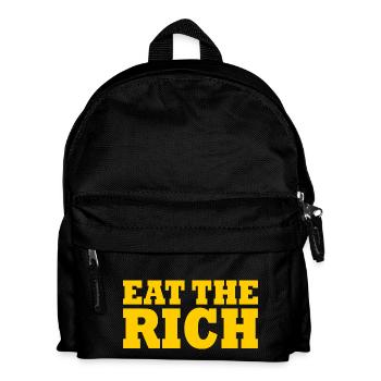 Eat the rich - Kids' Backpack - black - Front
