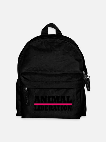 Animal liberation - Kinder Rucksack - Schwarz