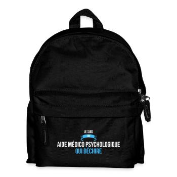 je suis un Aide médico psychologique cadeau humour - Sac à dos Enfant - noir - Devant