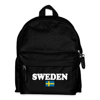 Schweden - Kinder Rucksack - Schwarz - Vorne