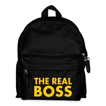 The real boss - Kids' Backpack - black - Front