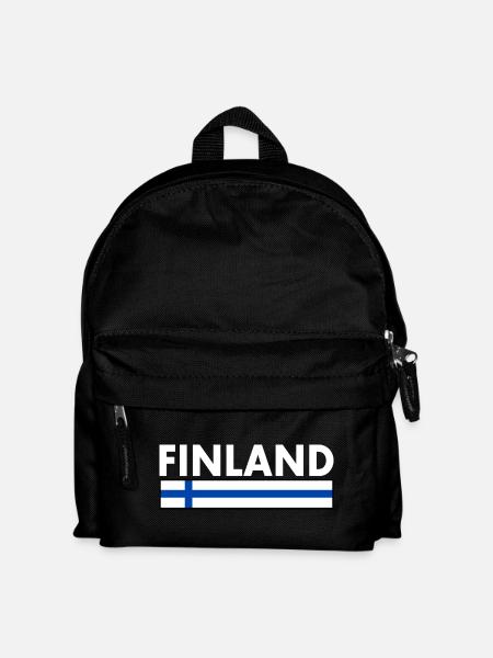 Finnland - Kinder Rucksack - Schwarz