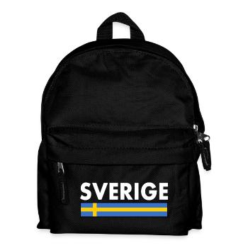 Sverige - Kinder Rucksack - Schwarz - Vorne