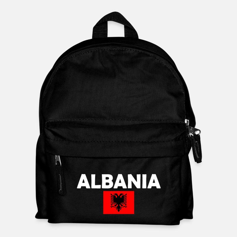 Albanien - Kinder Rucksack - Schwarz